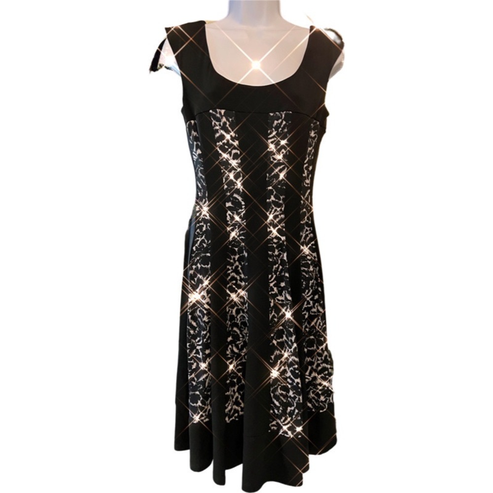 Elegant swing style midi dress